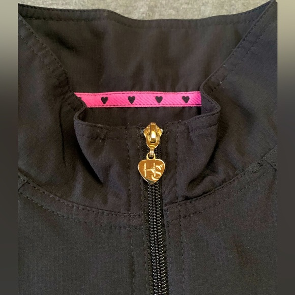 HeartSoul Zip Front Scrub Jacket size L - Picture 5 of 7